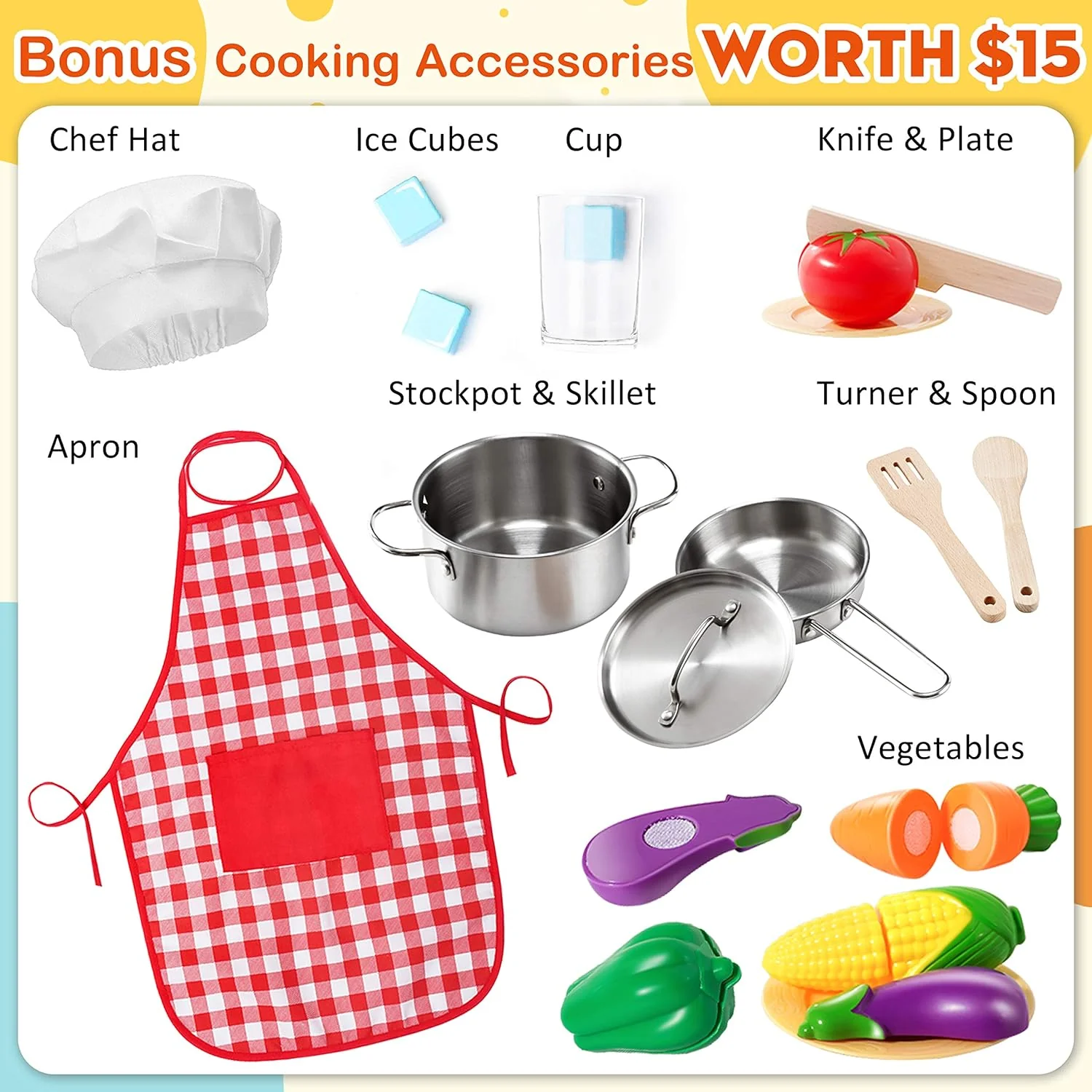 2025 Children's small land play kitchen, wooden children's play kitchen toy set