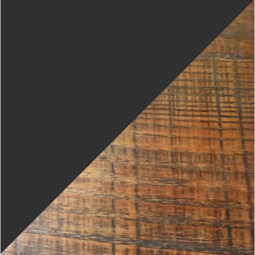 Alaterre Furniture Pomona 32 in. Compact Writing Desk with Solid Wood Top and Metal Frame – Rustic Industrial Style Small Home Office Desk, Natural