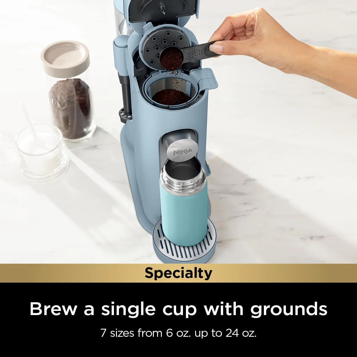 Coffee Maker Single Serve 56oz Removable Reservoir