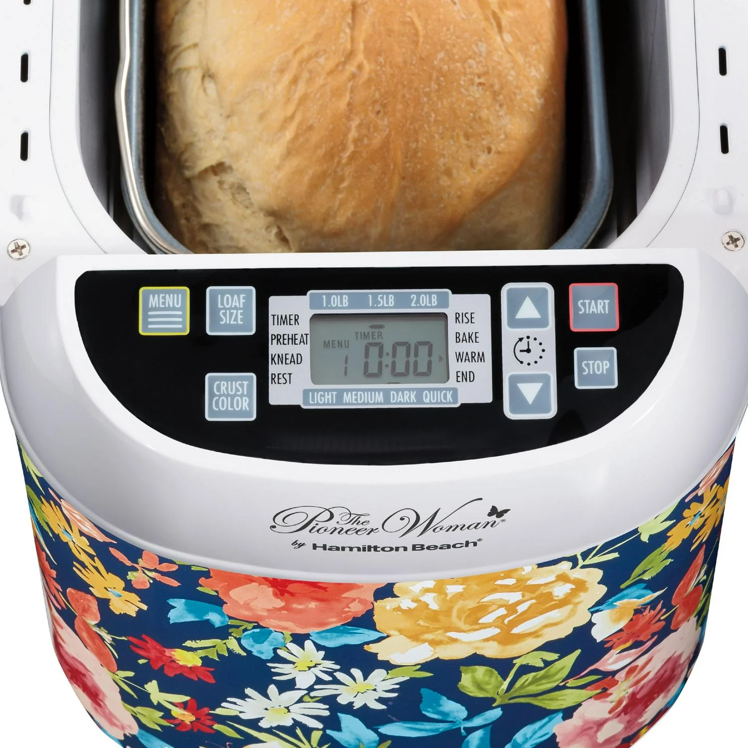 2025 2025 The Pioneer Woman Artisan Dough and Bread Maker by Hamilton Beach, Fiona Floral