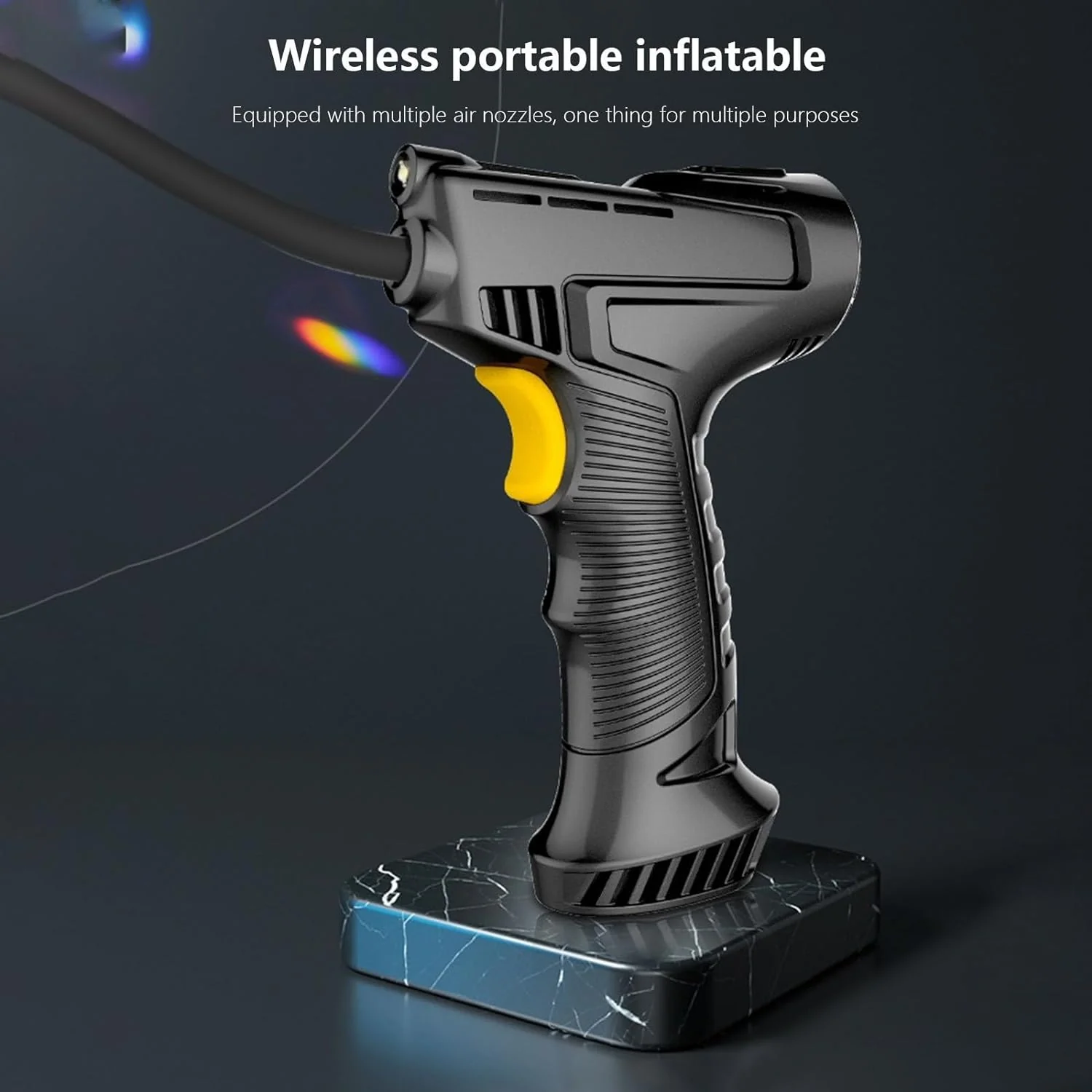 2025 Tire Inflator Pump with Emergency LED Light - 12V