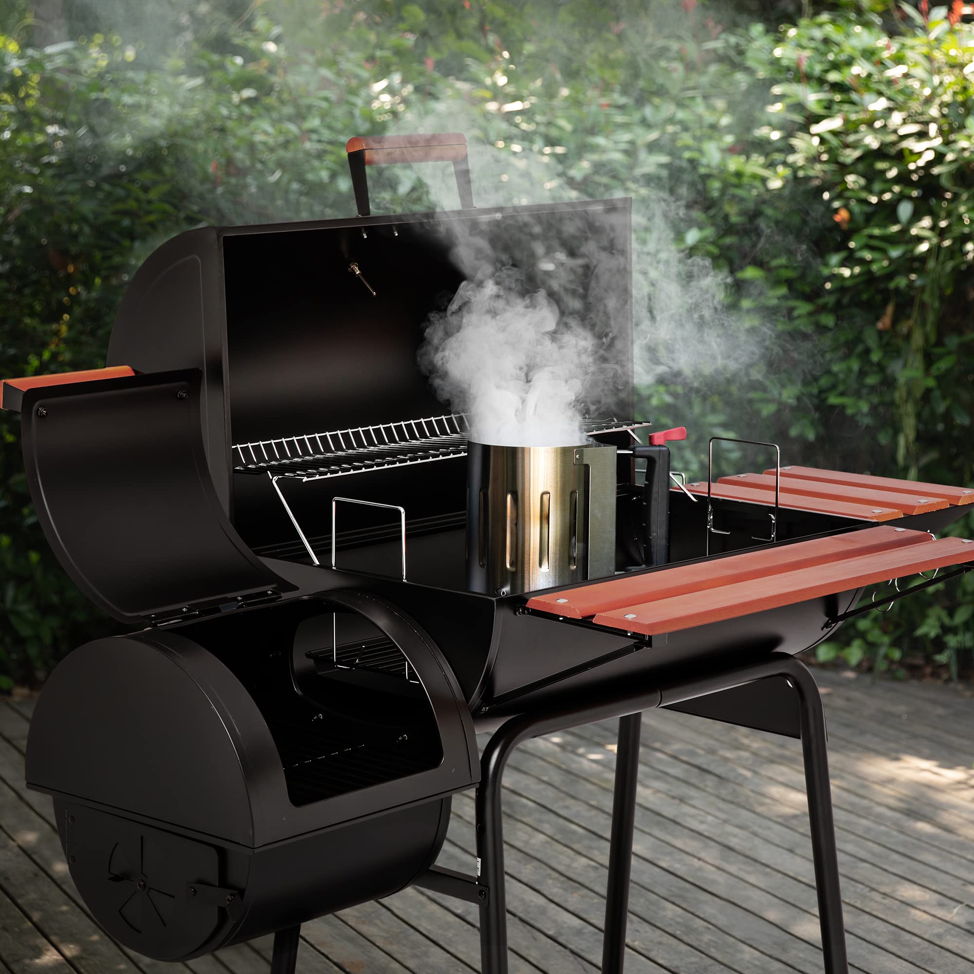 Royal Gourmet CC1830W 30-Inch Charcoal Grill with Offset Smoker