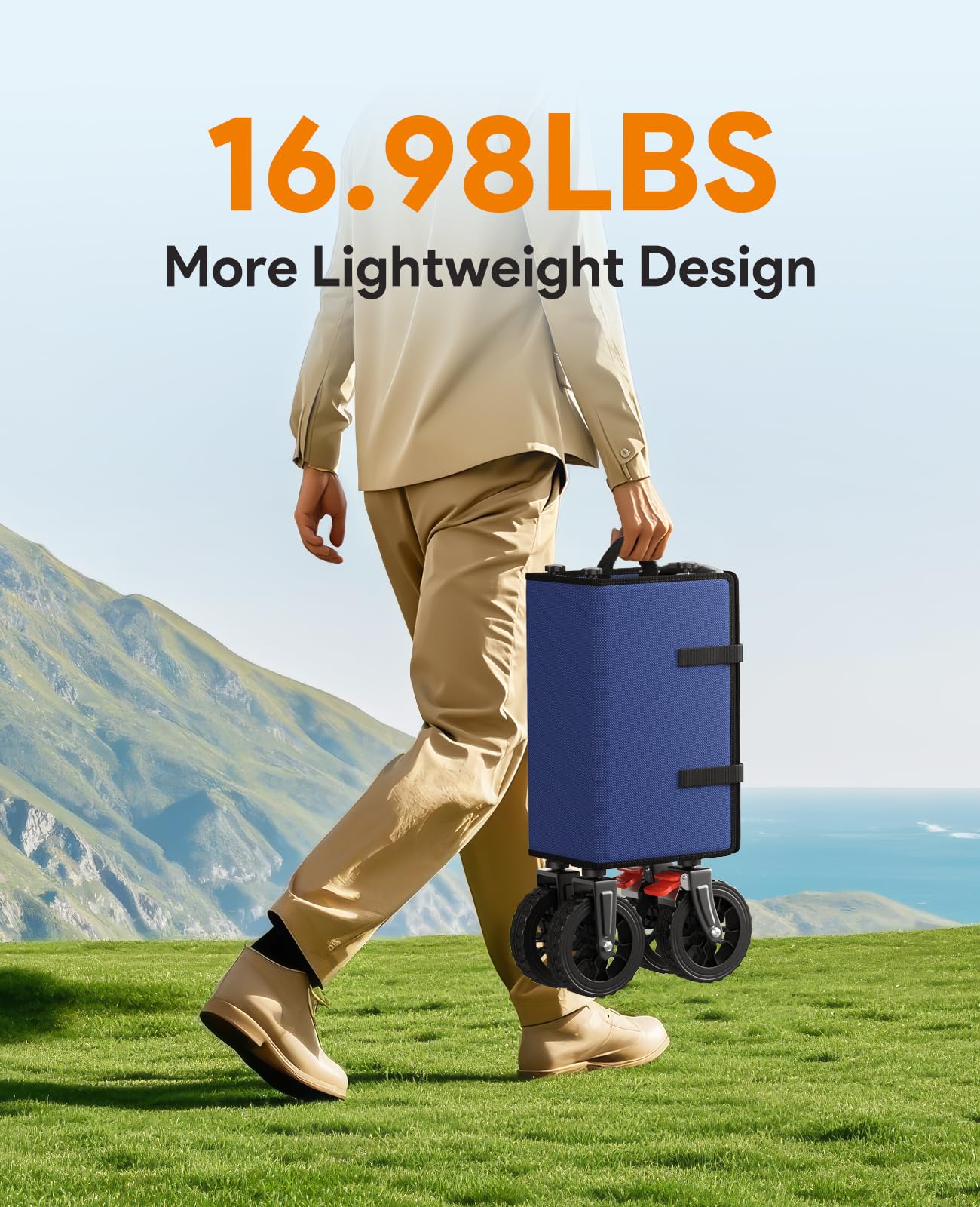 Raynesys Collapsible Foldable Wagon Cart 330lbs Capacity