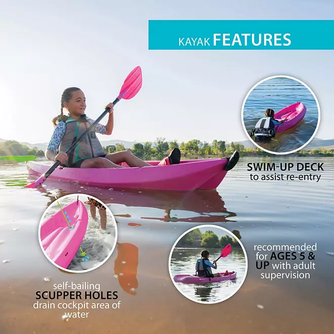 2025 Lifetime Wave 6' Youth Kayak Paddle Included