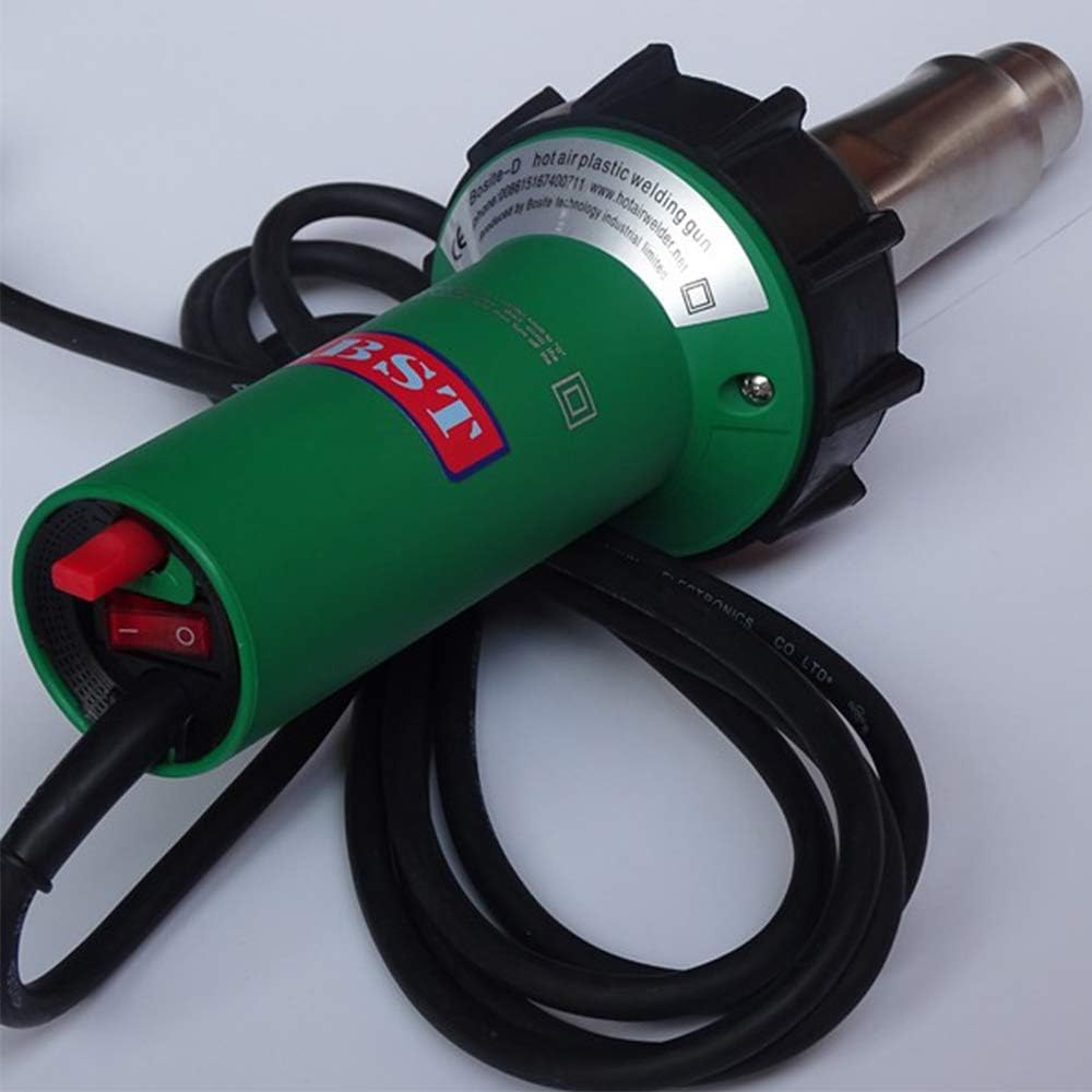 Hot Air Plastic Welder 110V 1600W Heat Gun Professional Welding Torch Gun for PVC, TPO, Vinyl Roof,Plastic Welding Kit with Welding Nozzles, Seam Rollers,All in one Plastic Welder Repair Kit