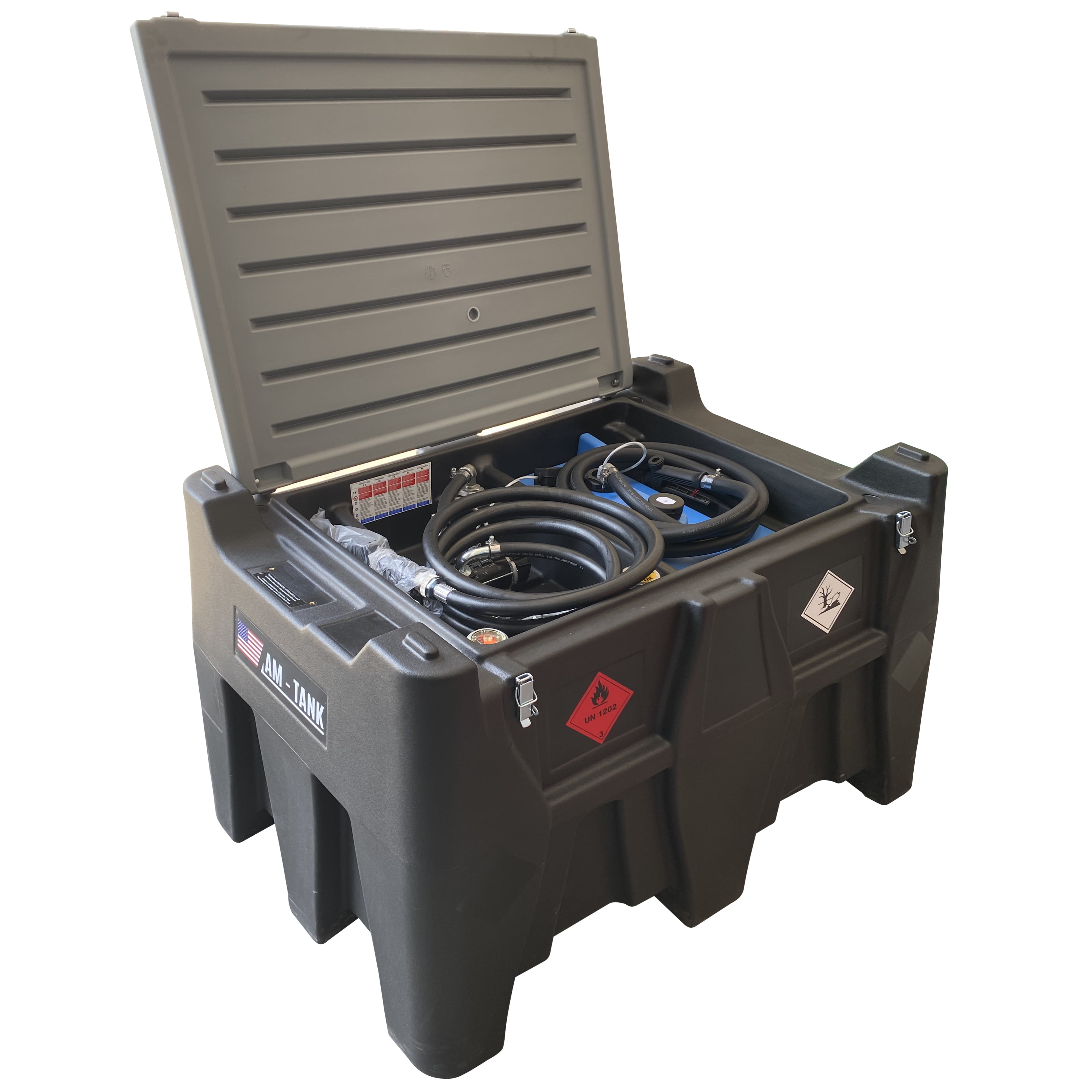 AM-TANK 105gl DIESEL + 13gl DEF COMBO Portable Tank with 12V Pumps