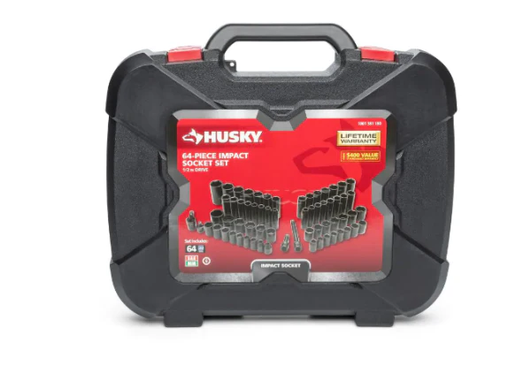 1/2 in. Drive SAE/Metric Impact Socket Set (64-Piece)