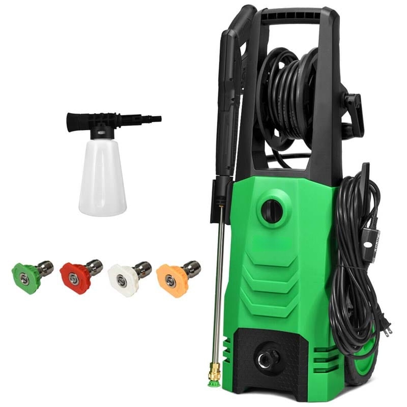 3500PSI Electric Pressure Washer, 1800W 2.6 GPM Portable Electric Power Washer with 4 Nozzles