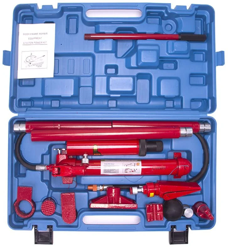2025 10 Ton Porta Power Hydraulic Jack Repair Kit Auto Shop Air Pump Lift Ram Body Frame Tool Heavy Set