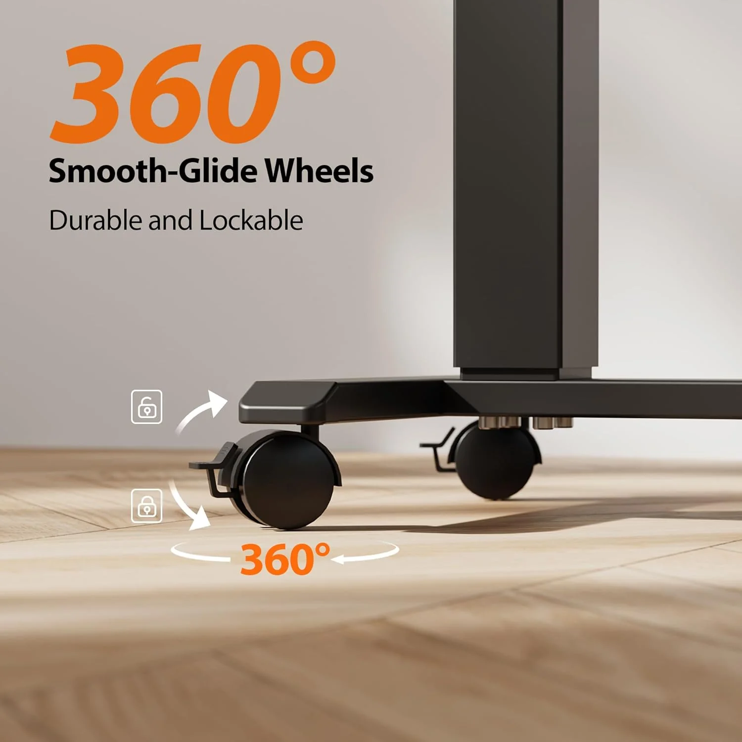 Electric Standing Desk 48 x 24 Inches Height Adjustable Desk