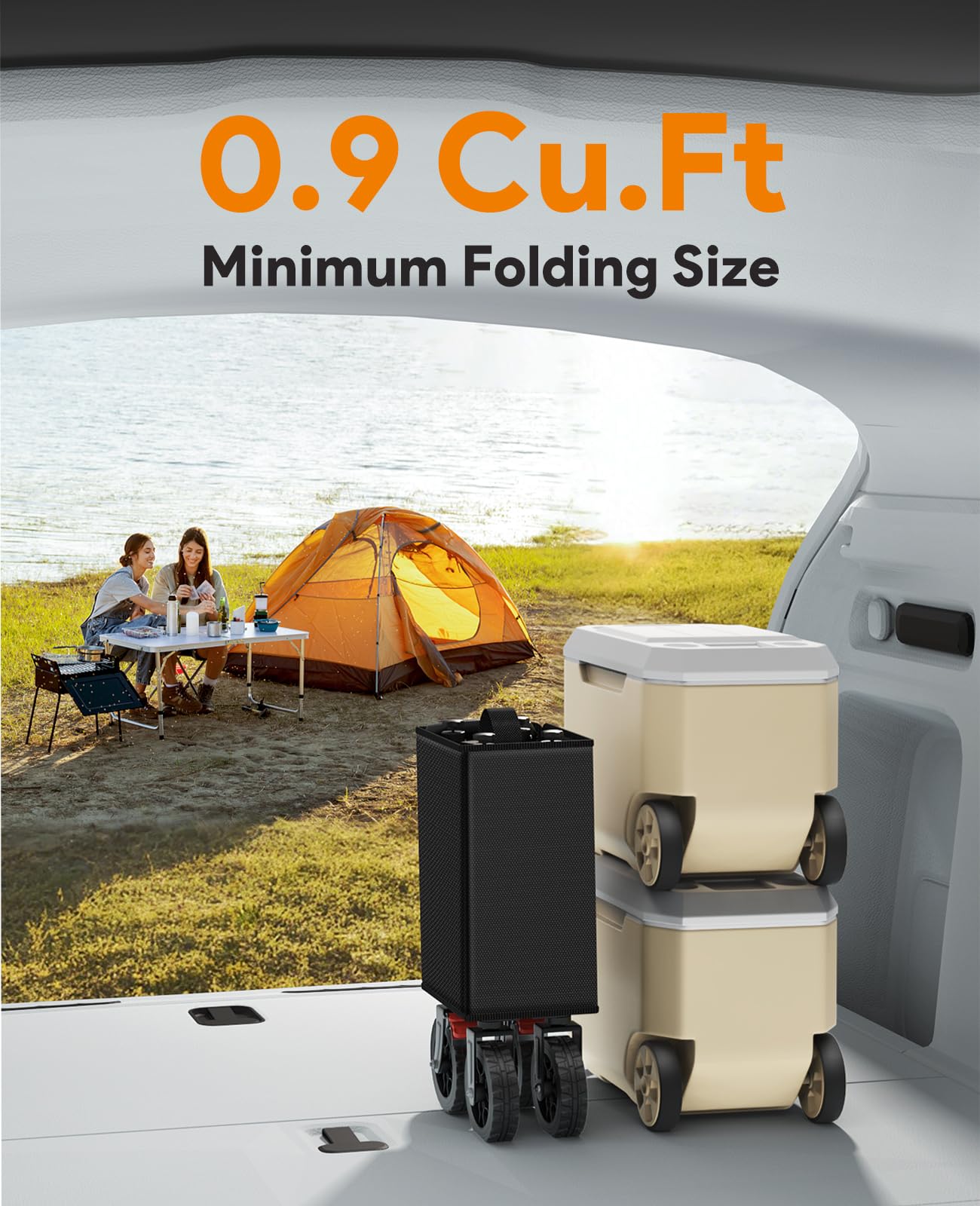 Raynesys Collapsible Foldable Wagon Cart 330lbs Capacity