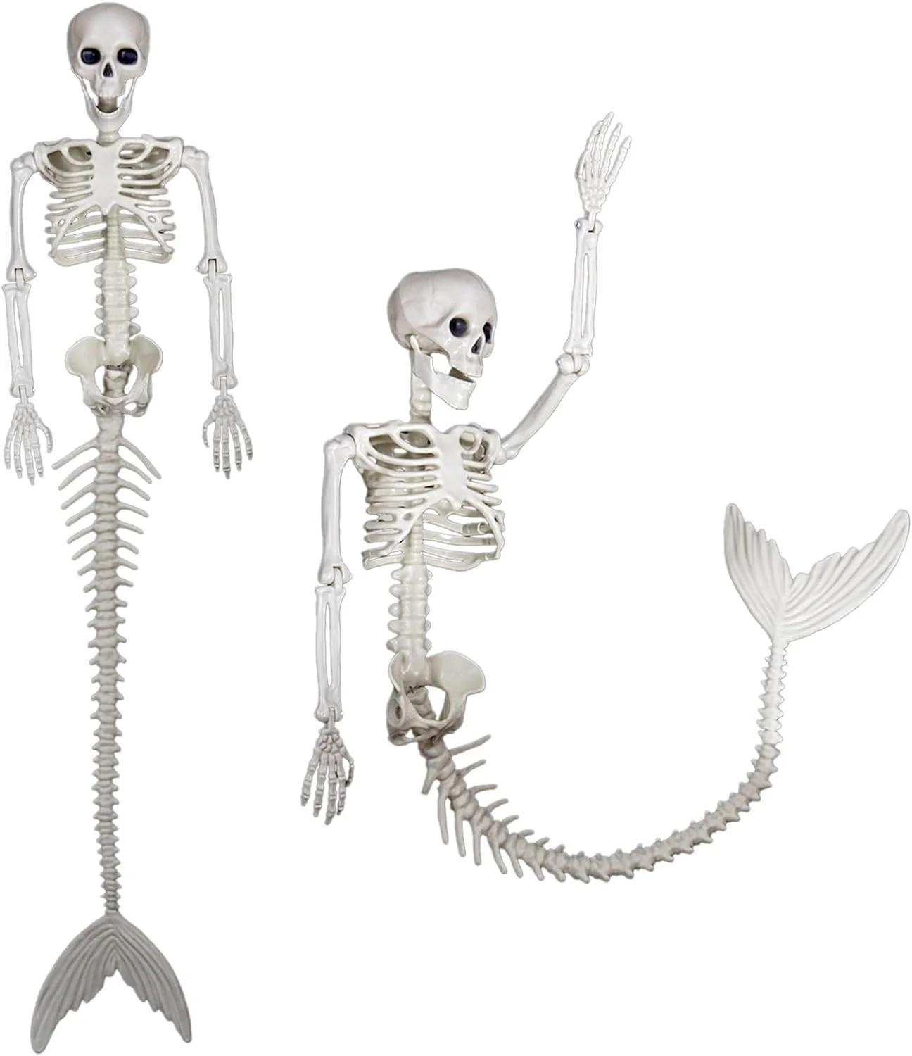 2025 Ghost Skull Mermaid Plastic Bones
