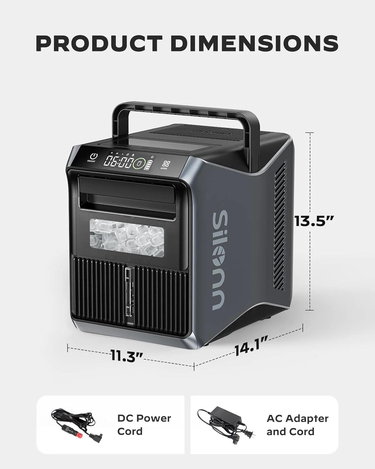 Ice Maker Countertop Silonn Chewable Pellet Ice Machine