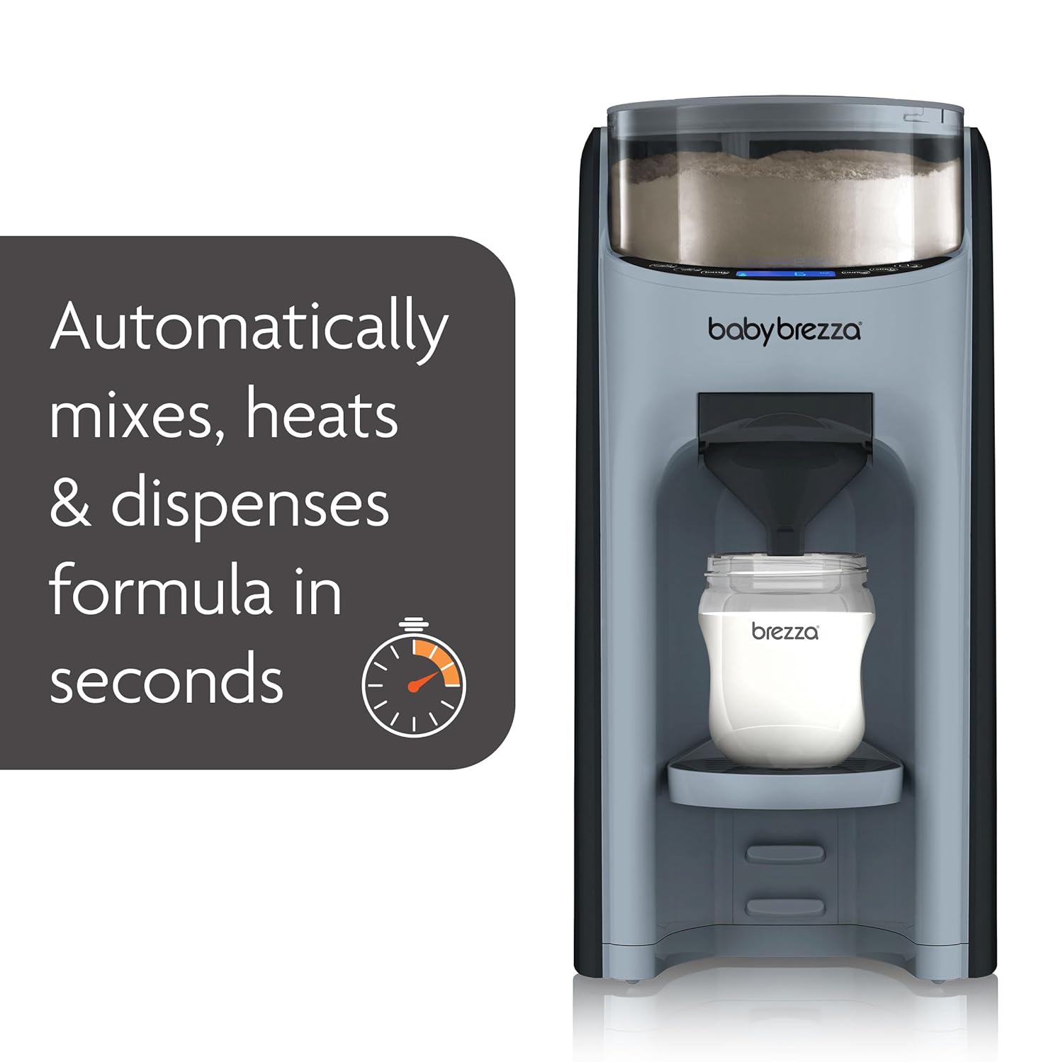 New and Improved Formula Pro Advanced Formula Dispenser Machine - Automatically Mix a Warm Formula Bottle Instantly - Easily Make Bottle with Automatic Powder Blending, Slate