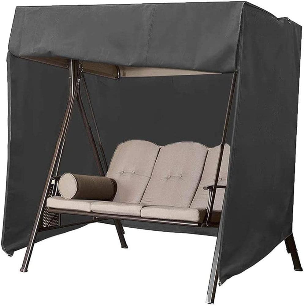 3 Seater Swing Cover Hammock Cover Waterproof Windproof, 210D Oxford Fabric Outdoor Swing Seat Cover