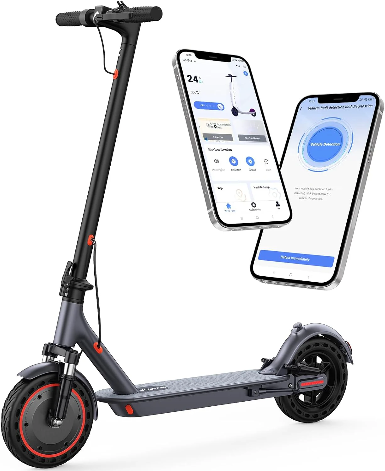Electric Scooter Powerful Motor Dual Braking