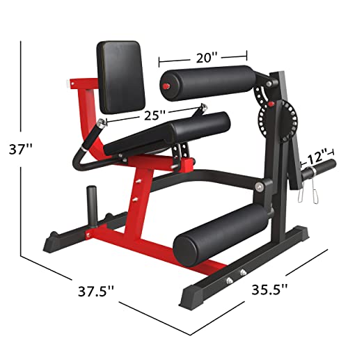 GMWD Leg Extension Machine and Curl, Lower Body Special Leg Machine, Adjustable Leg Exercise Bench