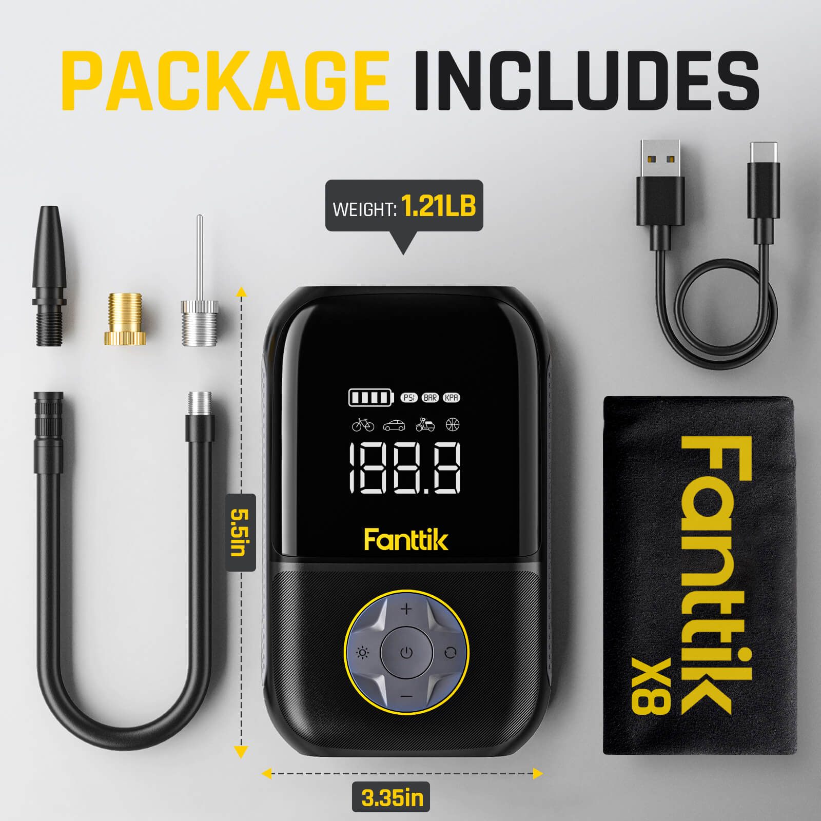 X8 Tire Inflator and E1 PRO Precision Electric Screwdriver