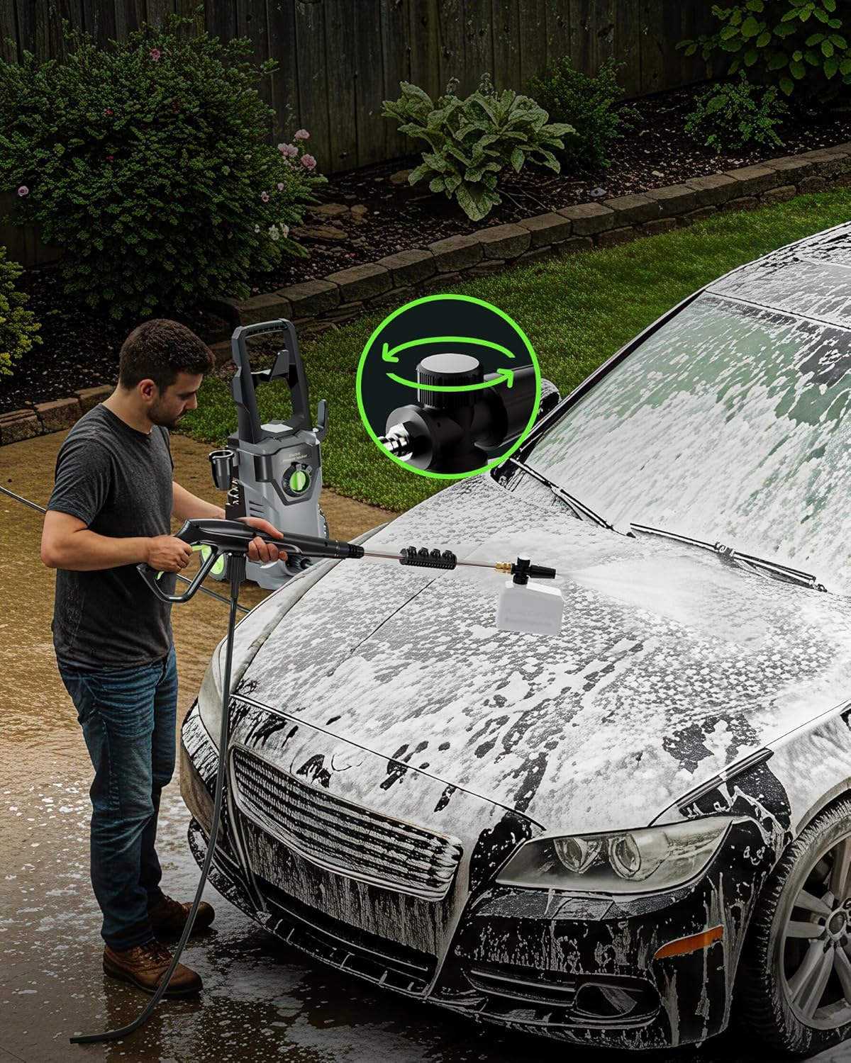 Electric Pressure Washer 4800PSI 30GPM High Power Washer