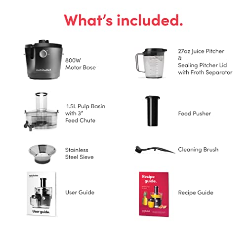 2025 NutriBullet Juicer Centrifugal Juicer Machine for Fruit, Vegetables 27 Ounces