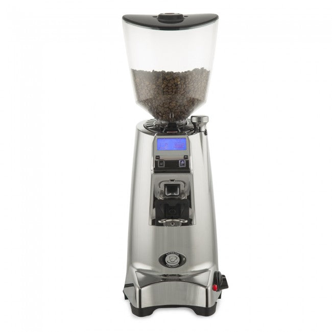 2025 75 E Hi Speed Espresso Grinder Polished Aluminum
