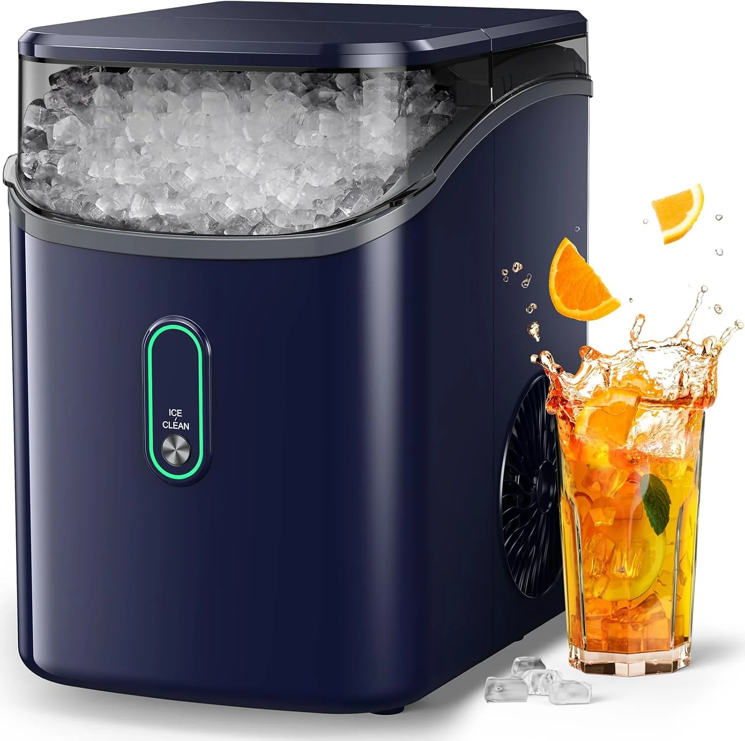 Nugget Ice Maker Countertop Pebble Ice Maker with Soft Chewable Ice