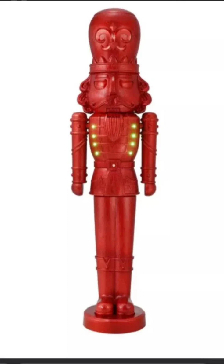 6 Foot Holiday Time 75” RedNutcracker Christmas Decoration Brand New In Hand