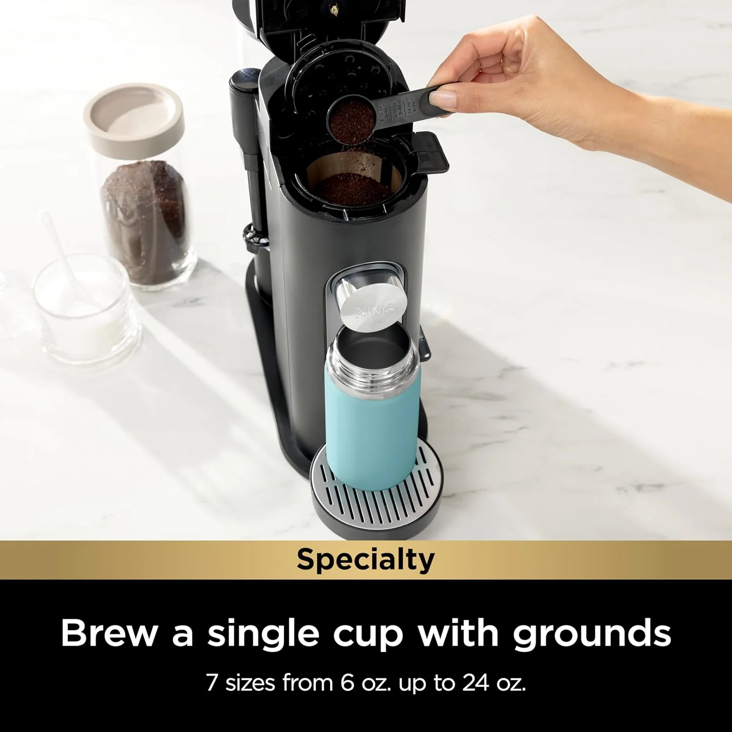 Coffee Maker Single Serve 56oz Removable Reservoir