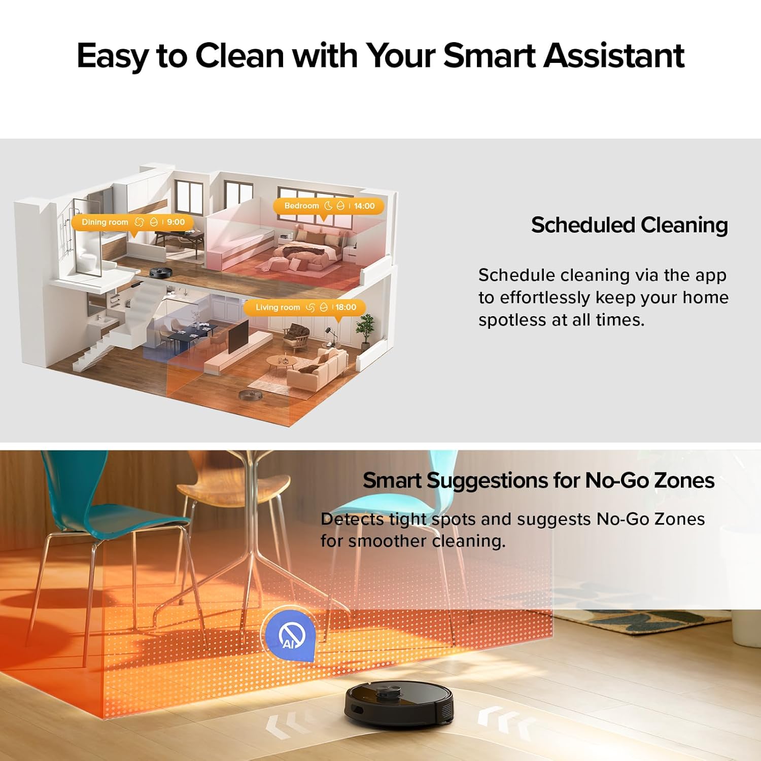 Q5 Max+ Robot Vacuum with Self-Empty Dock