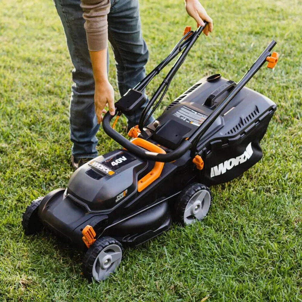 40V Cordless Lawn Mower 14 with Intellicut, Mulching, 2x20V 4.0Ah Batteries and Charger Included