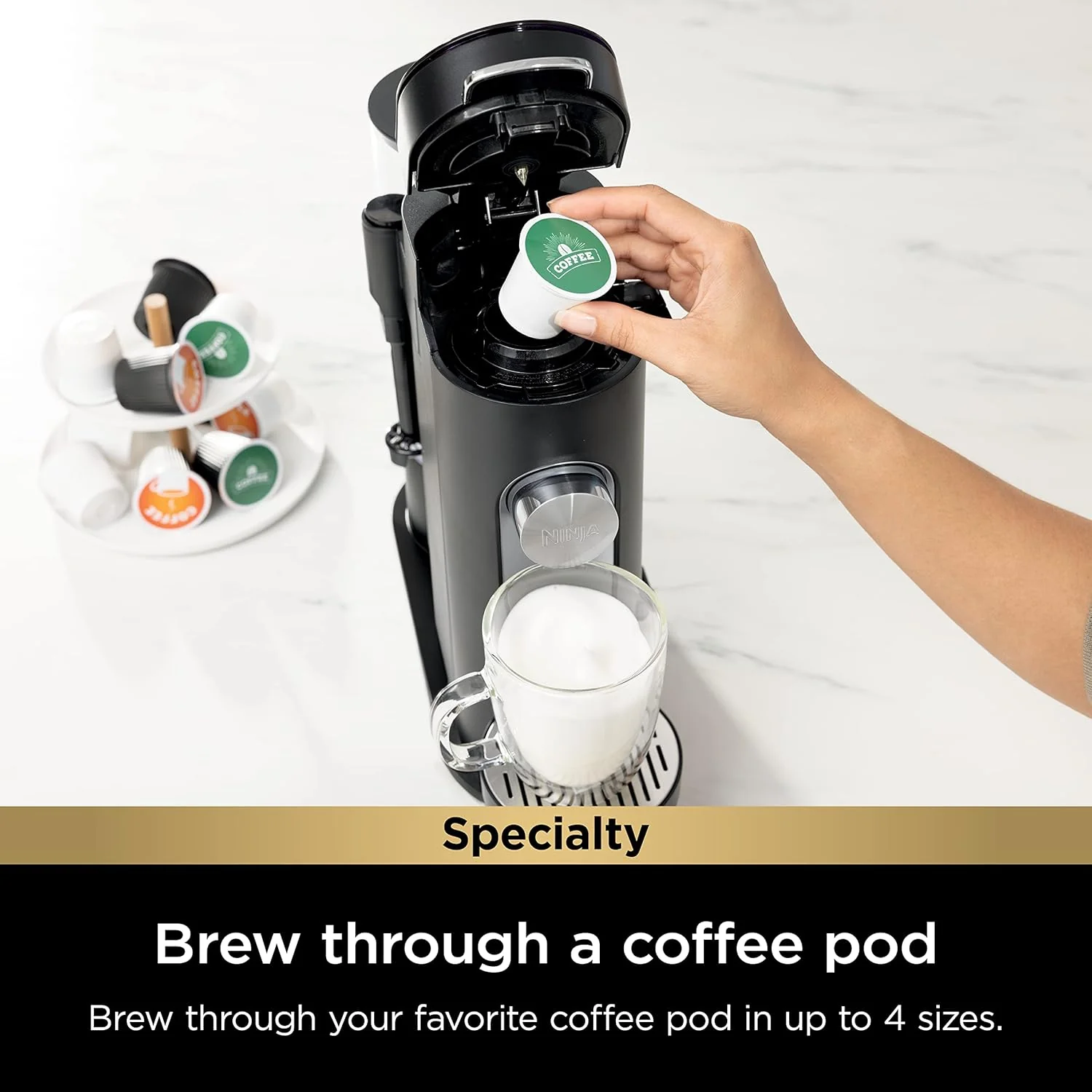 Coffee Maker Single Serve 56oz Removable Reservoir