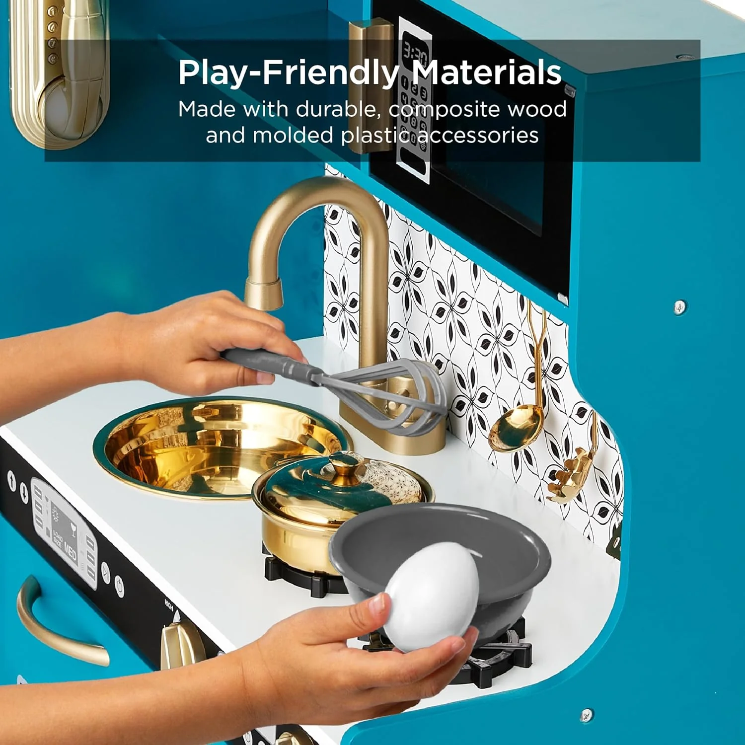 2025 Best Pretend Kitchen Wooden Toy Set for Kids