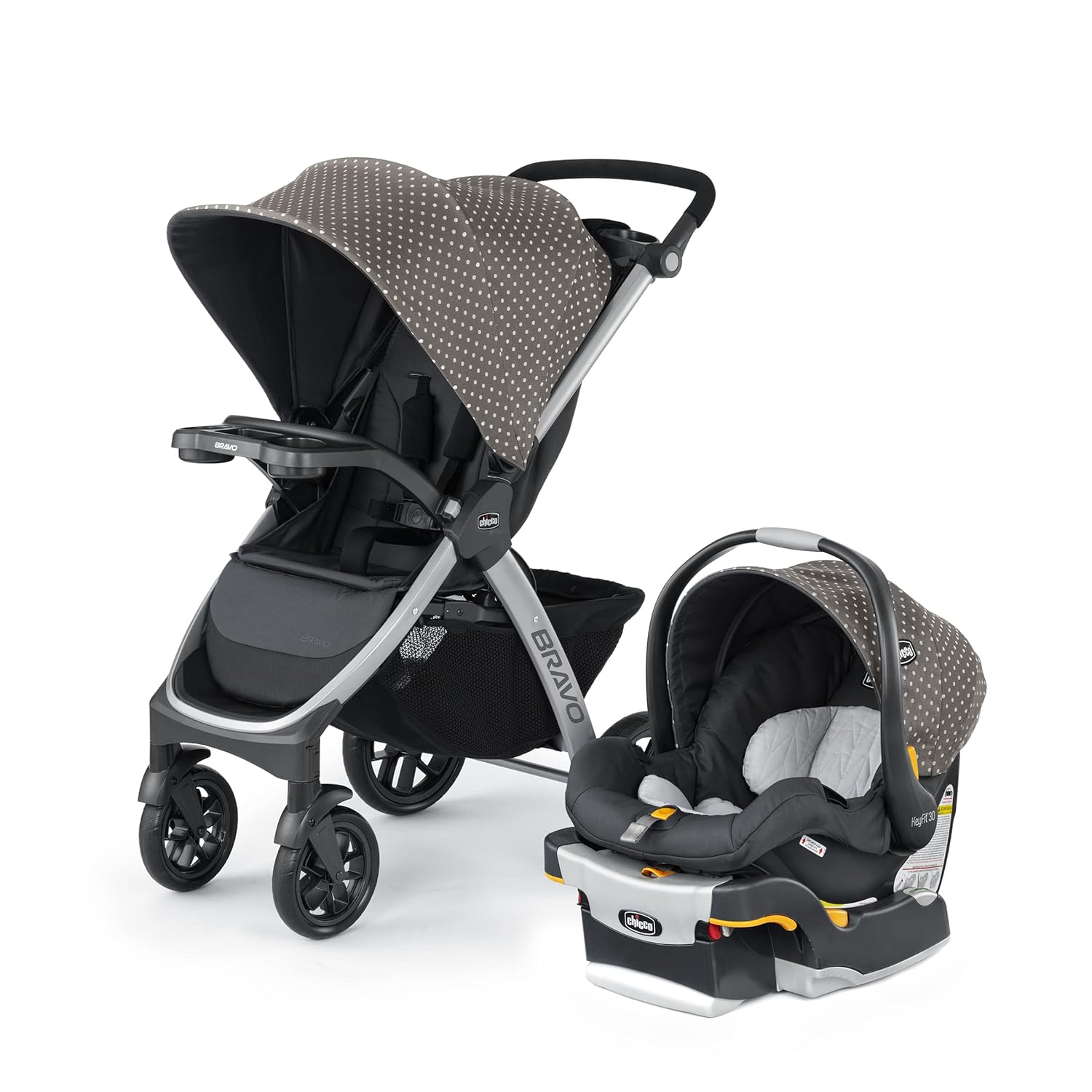 A foldable baby carriage equipped with 35 zip-style long-lasting baby safety seats and a baby carriage set. | Chunsan / Black