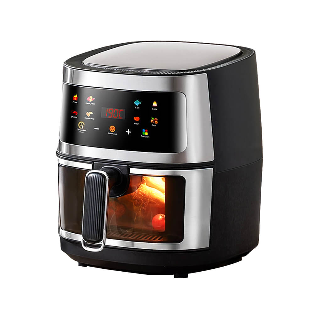5QT Visual Air Fryer Stainless Steel Smart Touch Screen