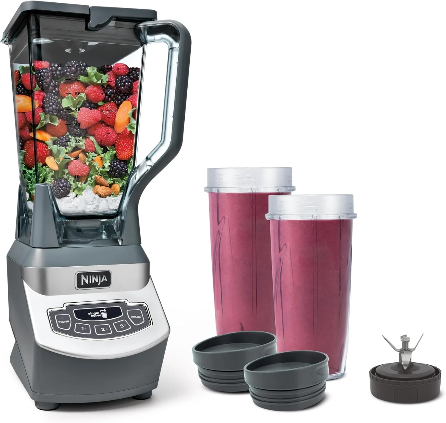 Ninja BL610 Professional 72 Oz Countertop Blender with 1000-Watt Base and Total Crushing Technology for-Smoothies, Ice and Frozen Fruit, Black