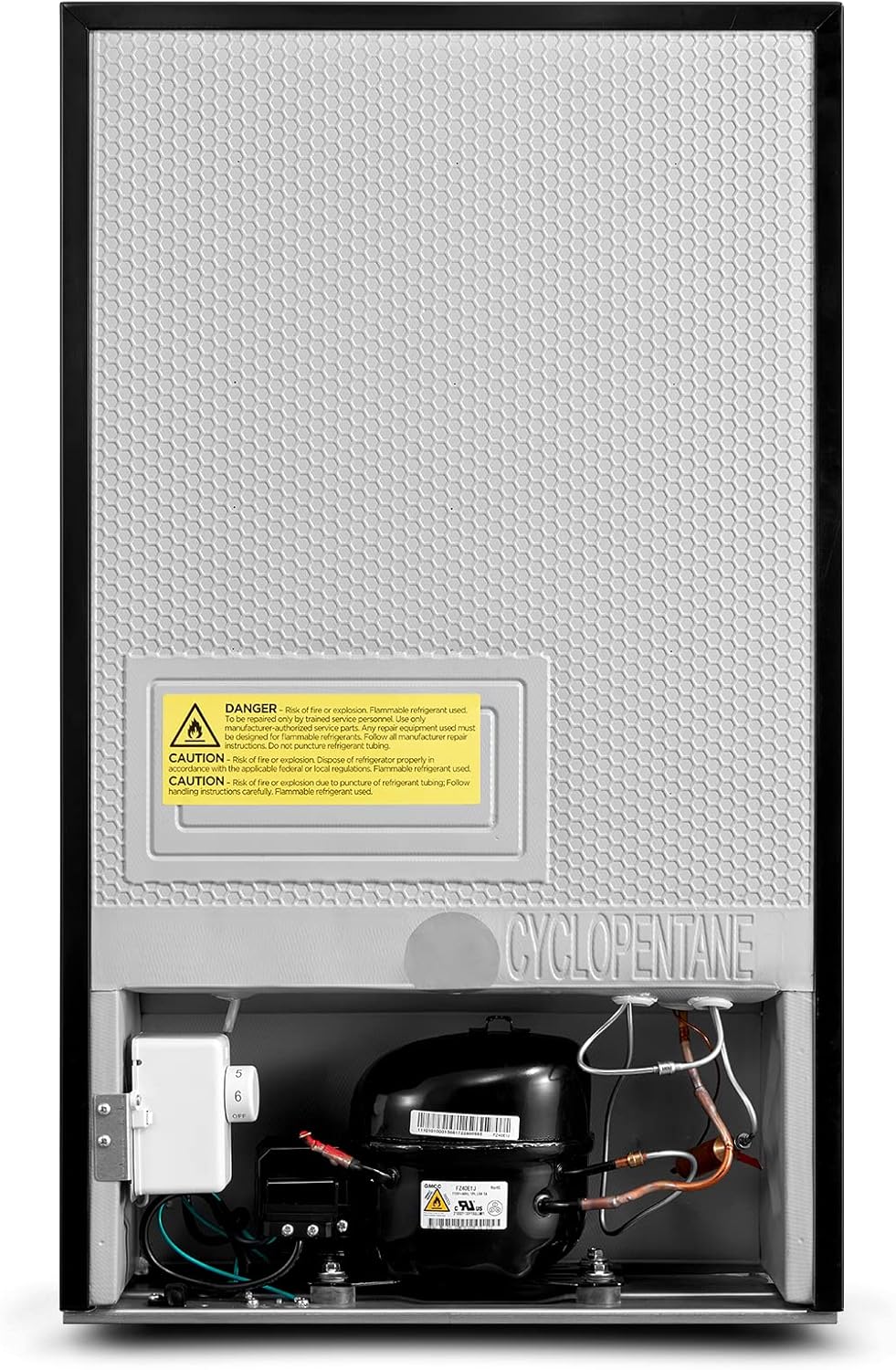 Upright Freezer Large Black 3.0 Cubic Feet