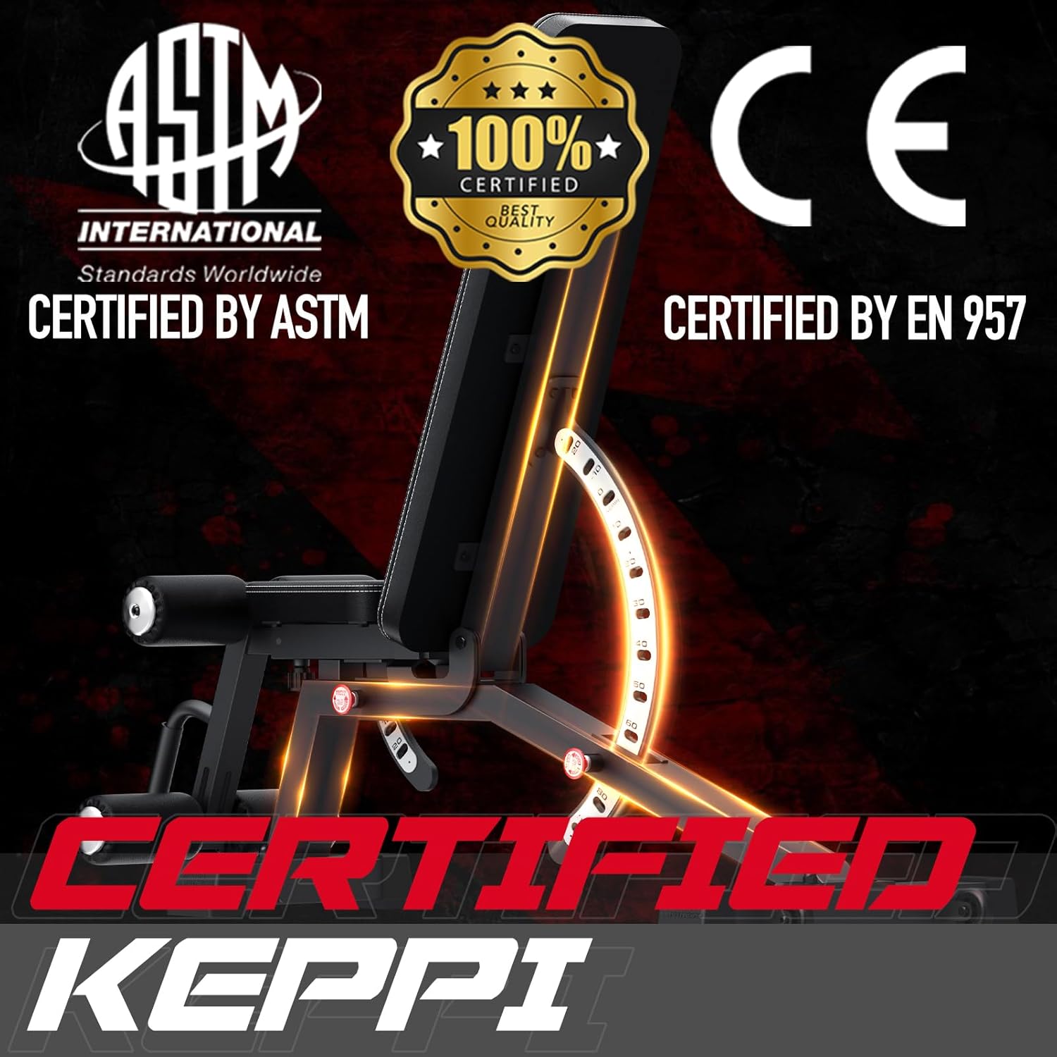 1200Lb Heavy Duty Adjustable Weight Bench Set