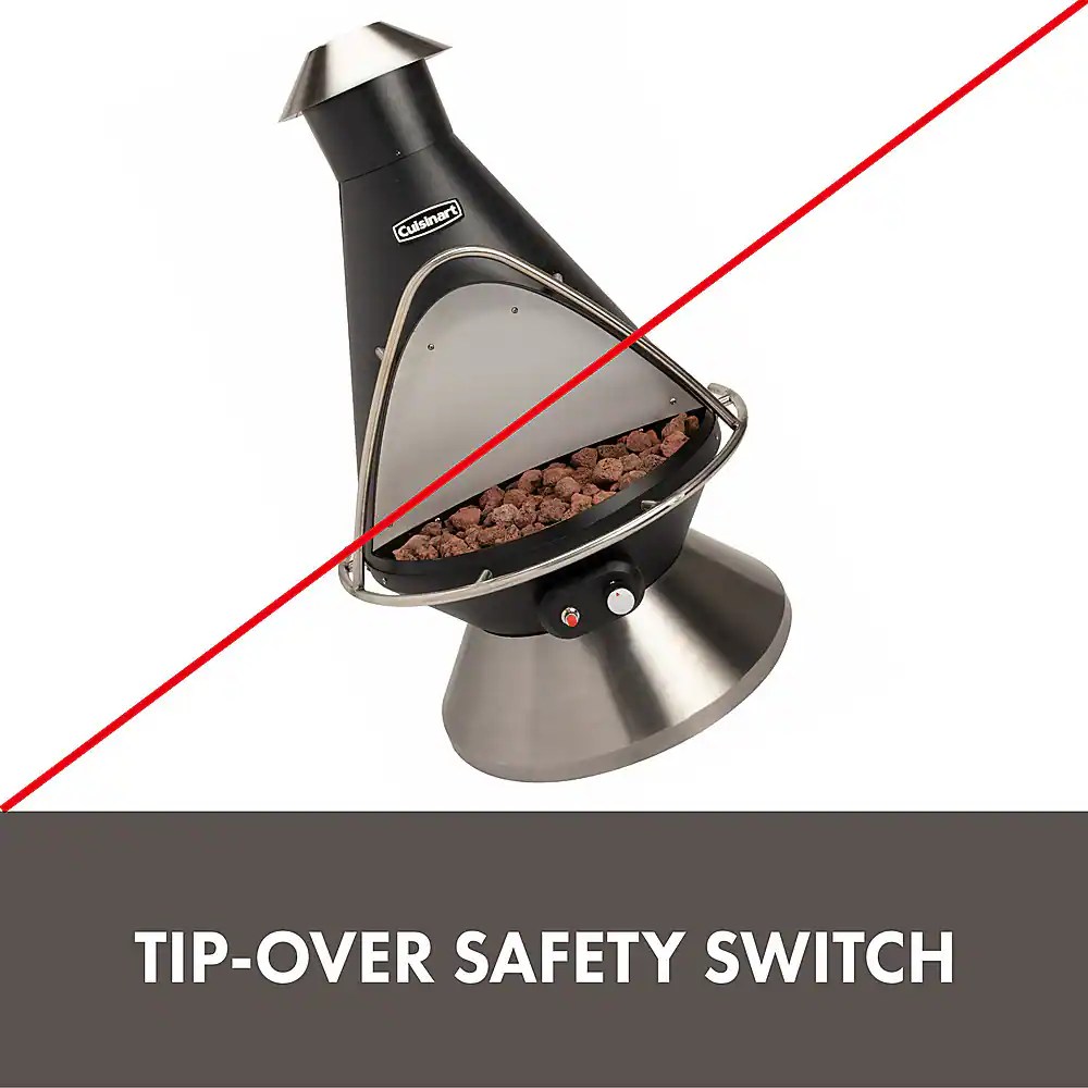 Cuisinart – Chimenea Propane Fire Pit – Black