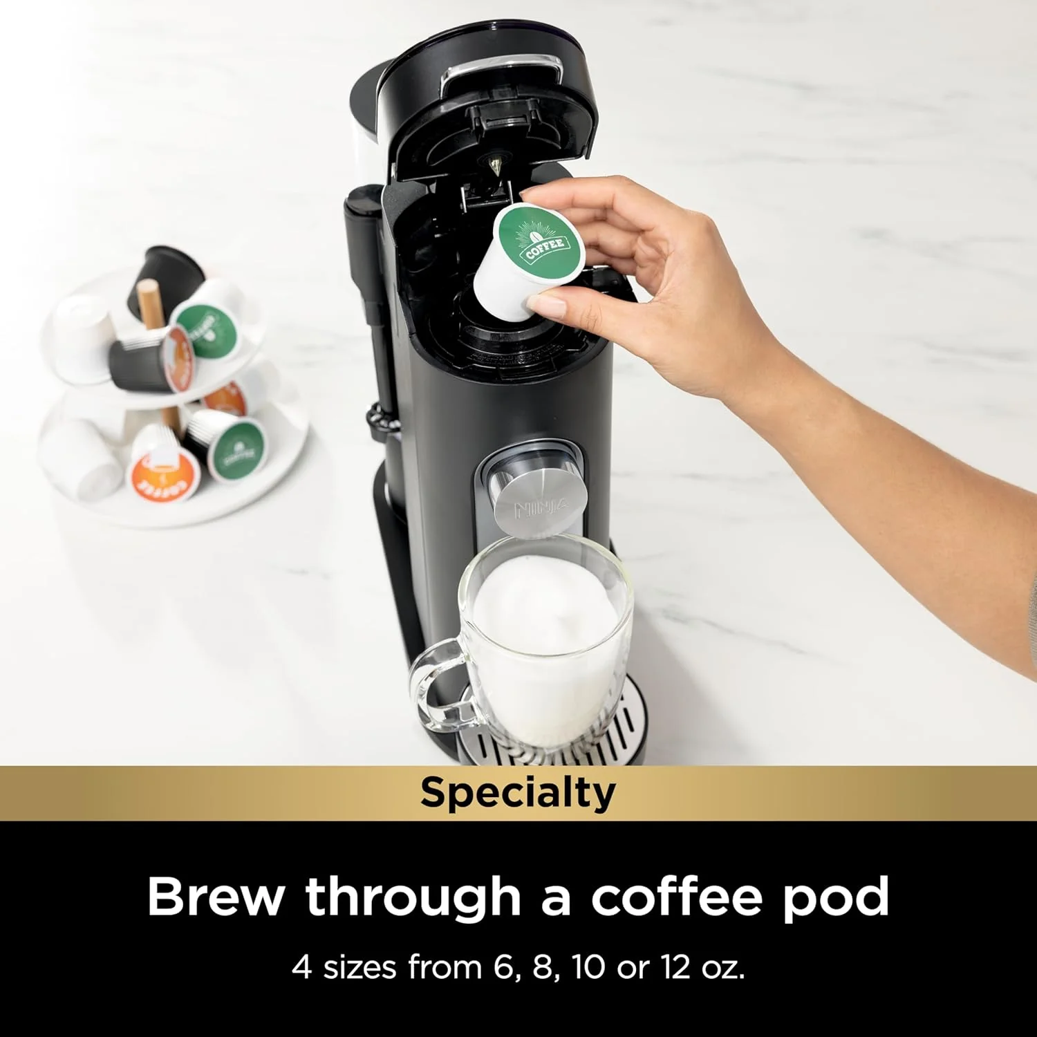 Coffee Maker Single Serve 56oz Removable Reservoir