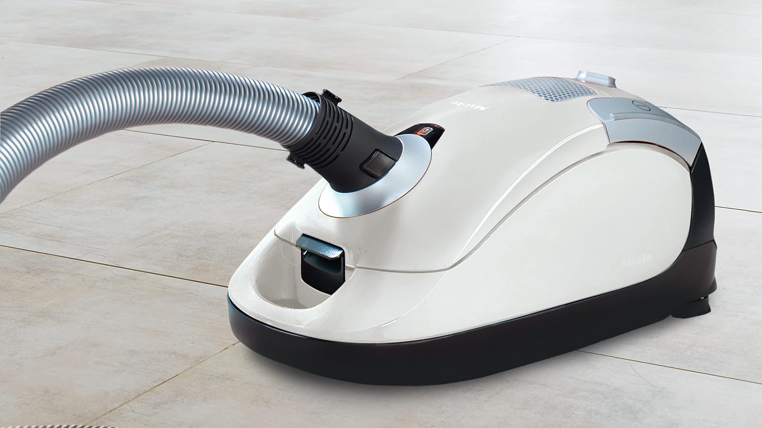 Pure Suction Powerline Canister Vacuum Cleaner, Lotus White