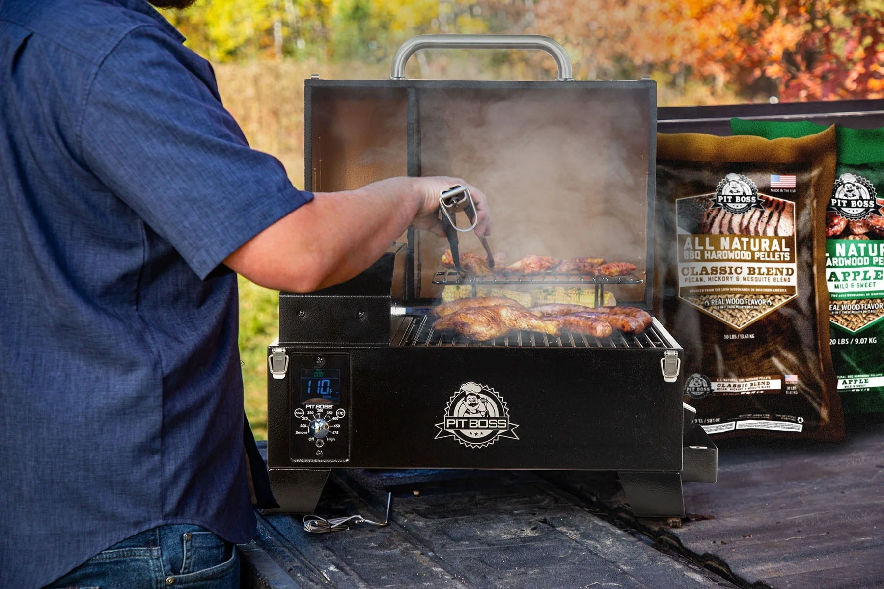 2025 Pitboss Pit Boss Table Top Pellet Grill - Copper