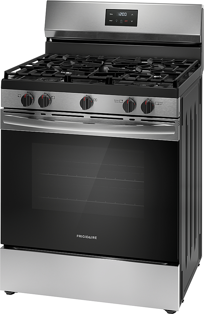 2025 5.1 Cu. Ft Freestanding Gas Range with Quick Boil Burner – Stainless Steel