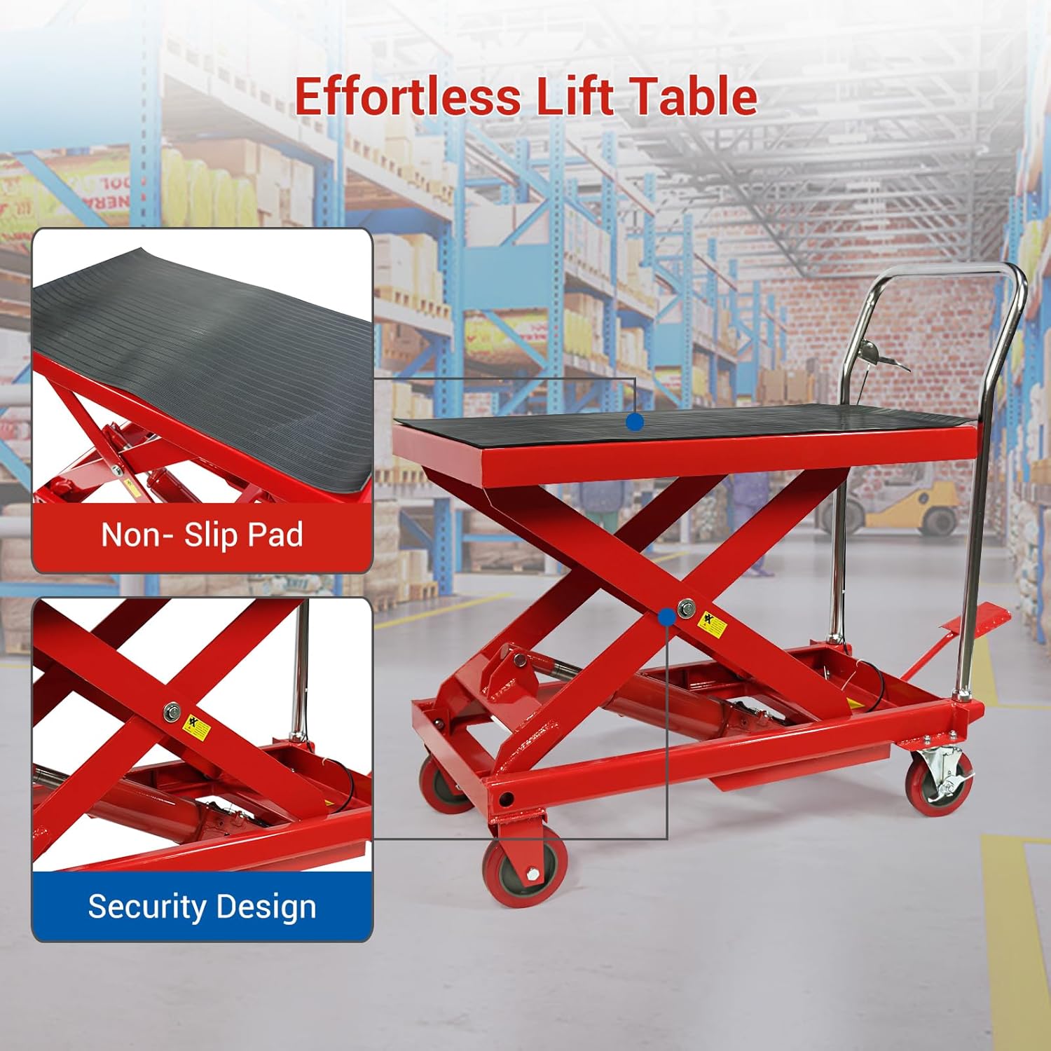 660LBS Hydraulic Lift Table Cart – 31