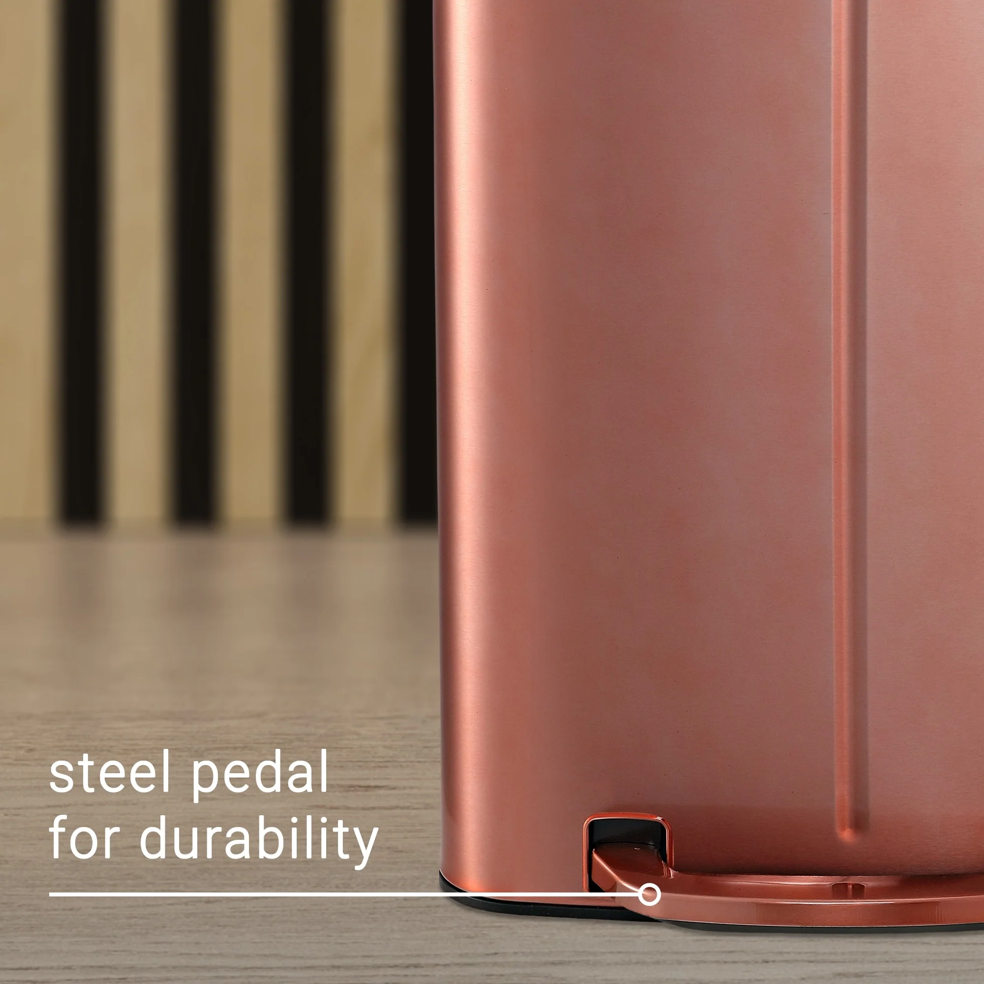 happimess 10.6-Gallon Double Bucket Trash Can with Soft Close Lid