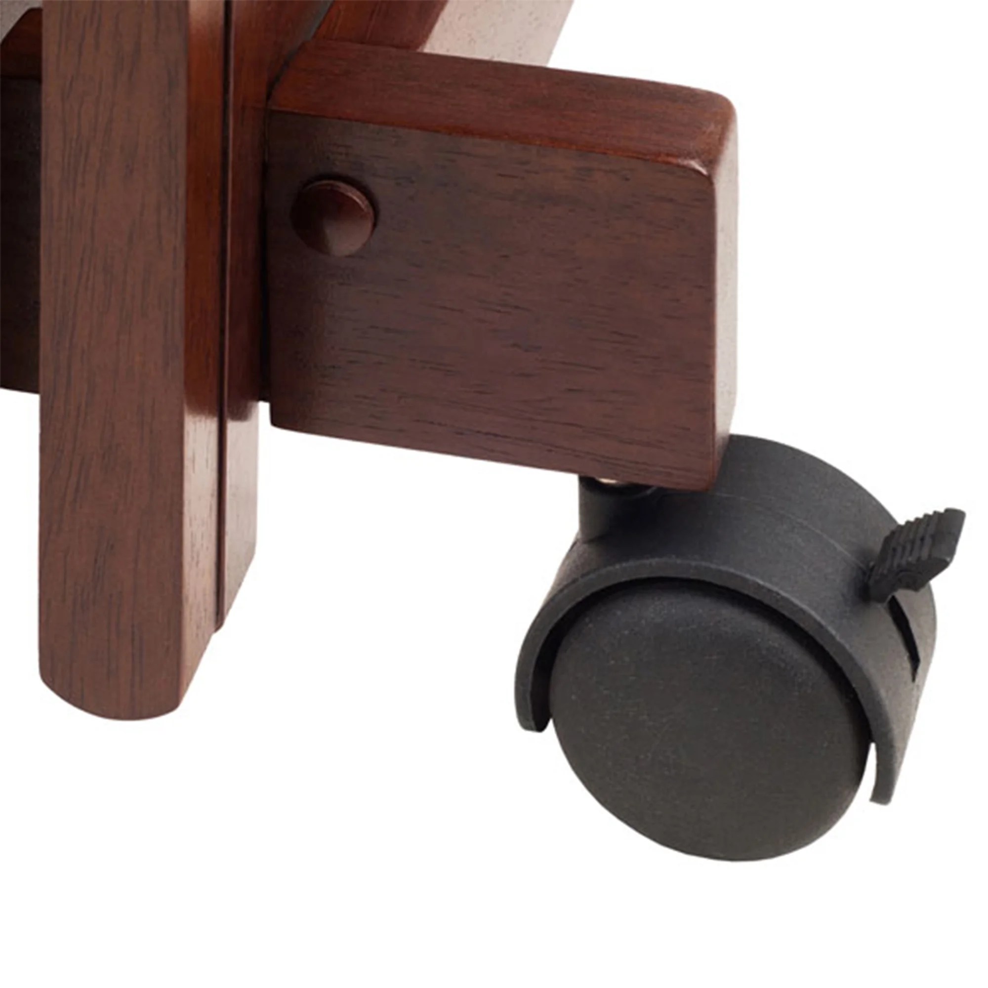 Winsome Wood Isabelle 6-Piece Snack Tray Set, Walnut Finish