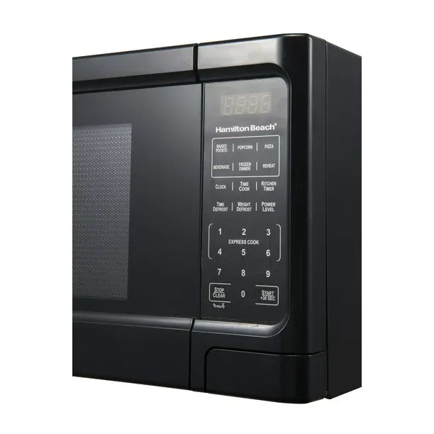 Hamilton Beach 1.1 Cu. Ft. Sleek Black Digital Microwave - Effortless Touchpad Controls
