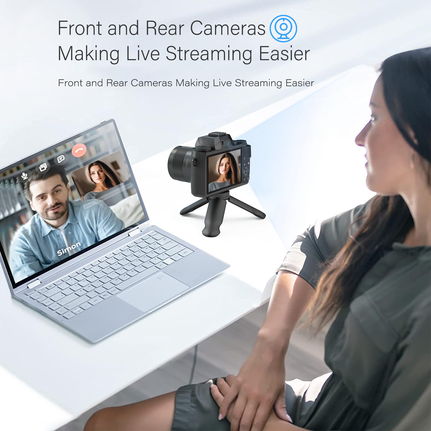 Saneen Digital Camera, 4k Cameras for Photography & Video