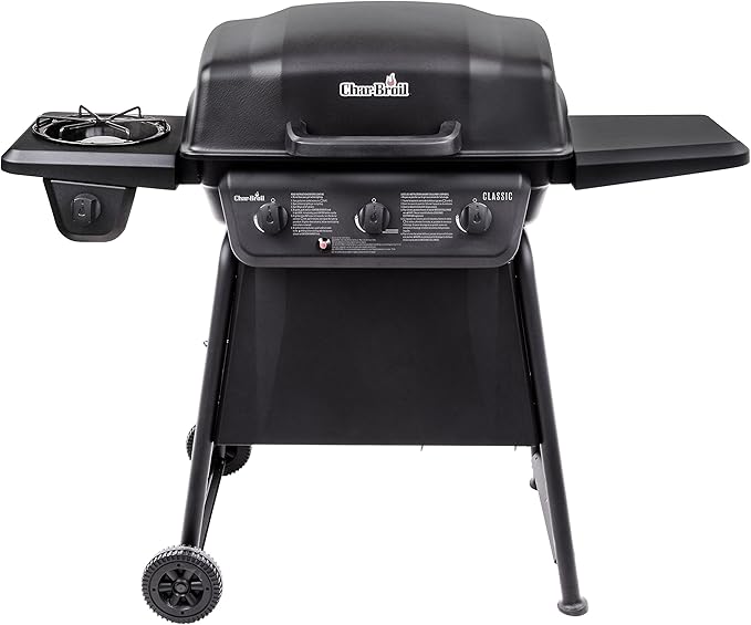 Char-Broil Classic 360 3-Burner Liquid Propane Gas Grill with Side Burner