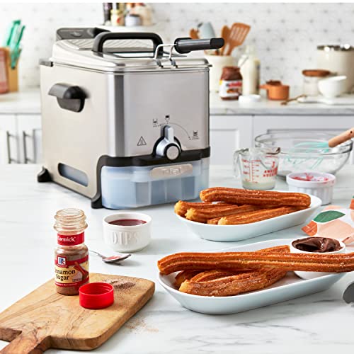 2025 T-Fal Ultimate Steel Deep Fryer with Basket 3.5 Liter Oil and 2.6 Pound Food Capacity