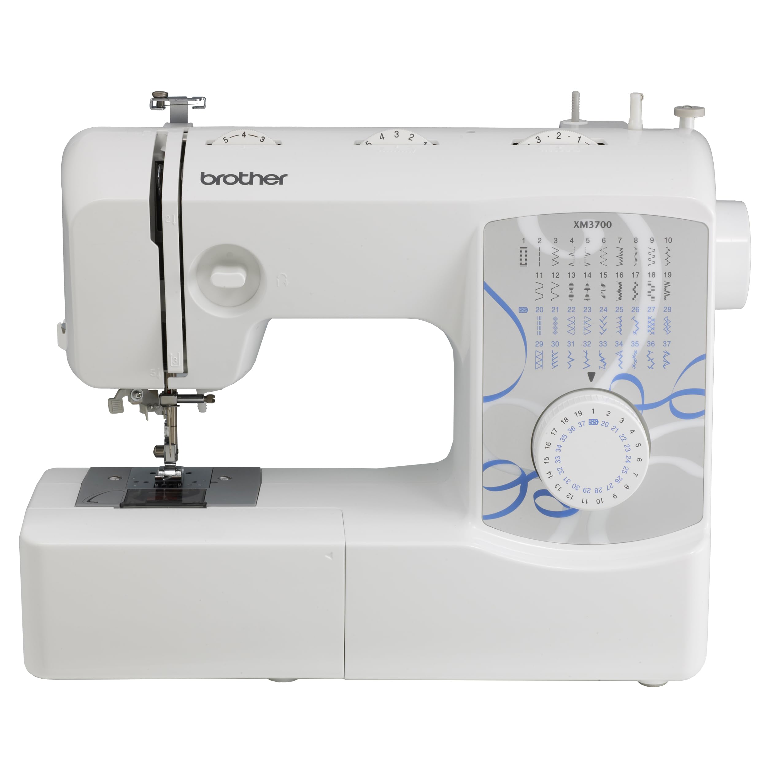 Brother XM3700 Machine, 37 Built-in Stitches, 5 Included Sewing Feet